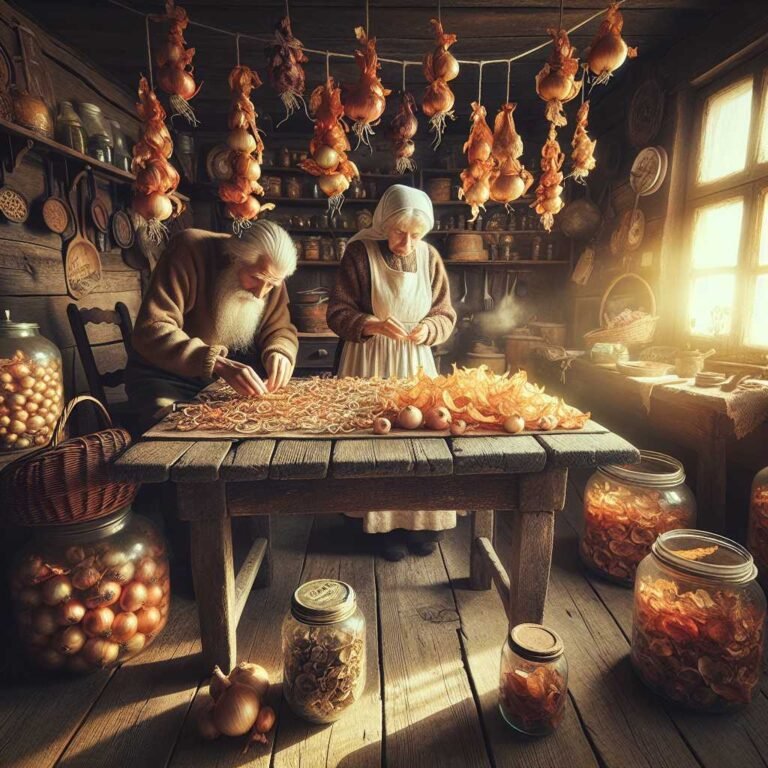 Svogūnų lukštų džiovinimas: senolių gudrybė sveikatai, daržui ir namams