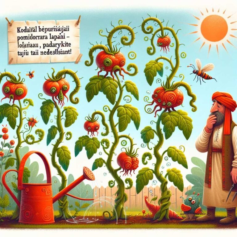 Kodėl riečiasi pomidorų lapai: 7 dažniausios priežastys ir ką daryti iš karto, kad išgelbėtumėte derlių