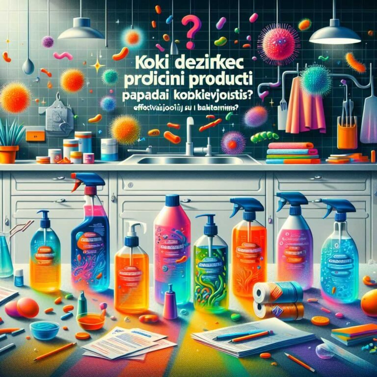 Veiksmingiausi dezinfekciniai produktai nuo bakterijų: kaip pasirinkti saugiai, tiksliai ir be klaidų