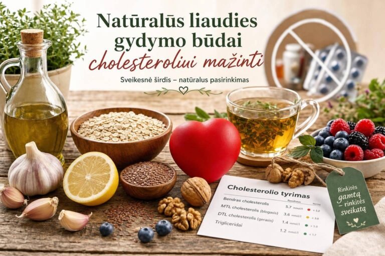 Liaudiški vaistai nuo cholesterolio: kas iš tiesų padeda sumažinti „blogąjį“ cholesterolį natūraliai
