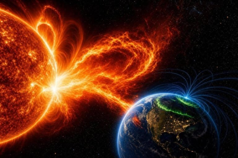 Magnetinės audros po X4,5 Saulės blyksnio: kuo tai pavojinga Žemei, ryšiui ir sveikatai