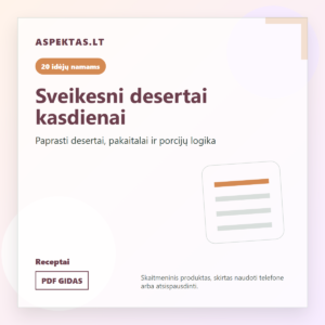 Sveikesni desertai kasdienai - Aspektas.lt PDF gido viršelis