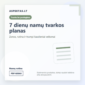 7 dienų namų tvarkos planas - Aspektas.lt PDF gido viršelis