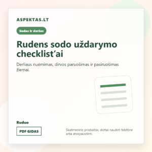 Rudens sodo uždarymo checklist’ai PDF viršelis