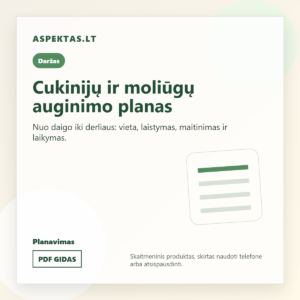 Cukinijų ir moliūgų auginimo planas PDF viršelis