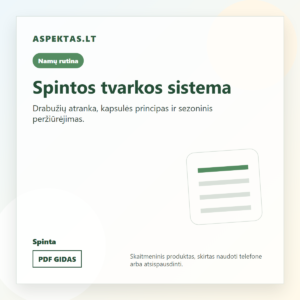 Spintos tvarkos sistema PDF viršelis