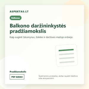 Balkono daržininkystės pradžiamokslis PDF viršelis