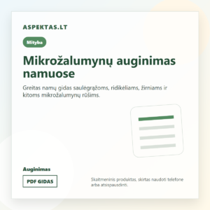 Mikrožalumynų auginimas namuose PDF viršelis