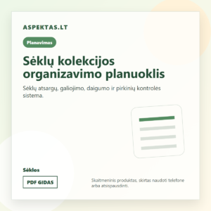 Sėklų kolekcijos organizavimo planuoklis PDF viršelis