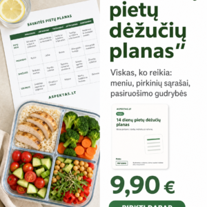 14 dienų pietų dėžučių planas