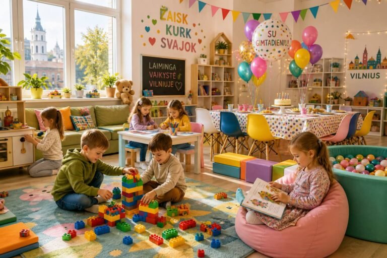 Vaikų žaidimų kambariai Vilniuje: Kur švęsti smagiausias šventes?